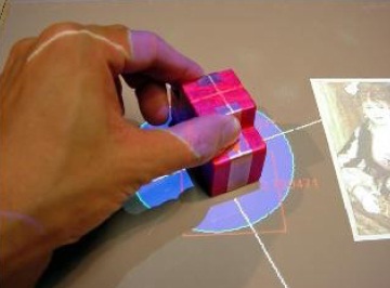 user interacting with a capacitive screen