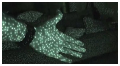 Infrared beams in the room