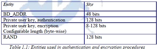 Bluetooth Network Security